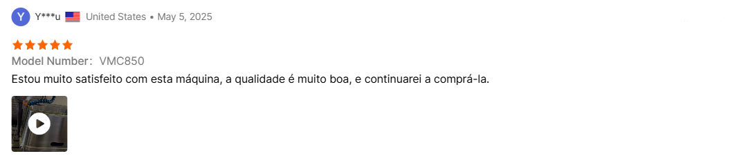 Estou muito satisfeito com esta máquina,a qualidadeémuito boa,e continuarei a comprá-la.